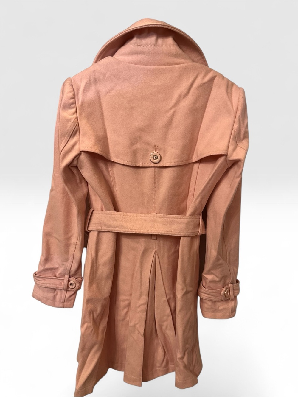 New York & Company Blush Pink Belted Trench Coat - Picture 5 of 5